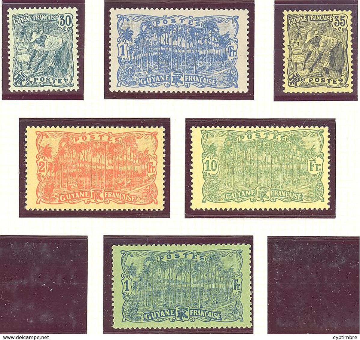 Guyane: Lot De 6 Valeurs*; MH; Cote 25.00€ - Unused Stamps