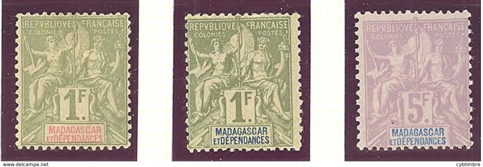 Madagascar: Yvert N°40/42*; MH; Cote 97.00€ - Ungebraucht