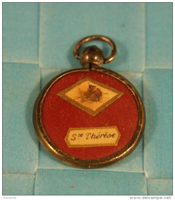 Reliquaire Pendentif - Ste Thérèse De L`Enfant Jésus, Spécial, Reliquia Relic - Religion & Esotérisme