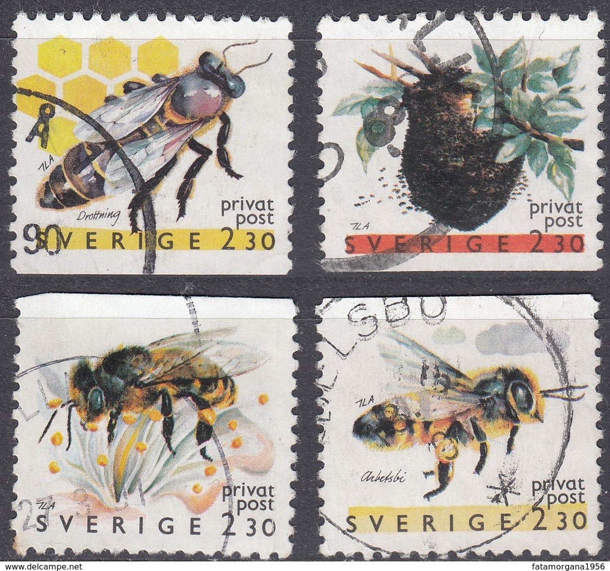 SVERIGE - SVEZIA - SWEDEN - 1990 - Quattro Valori Obliterati: Yvert 1591, 1593, 1597 E 1598. - Usati