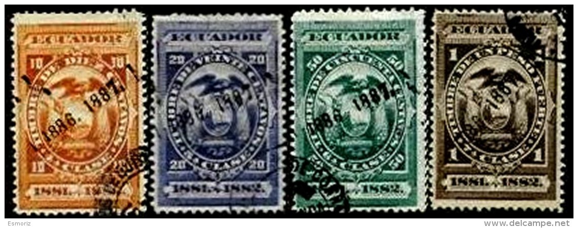 ECUADOR, Revenues, Used, F/VF - Equateur