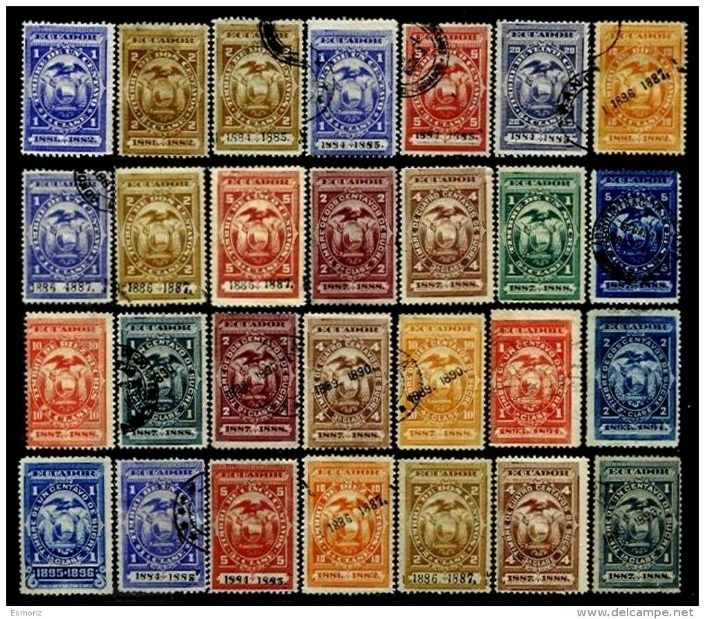 ECUADOR, Revenues, Used, F/VF - Equateur