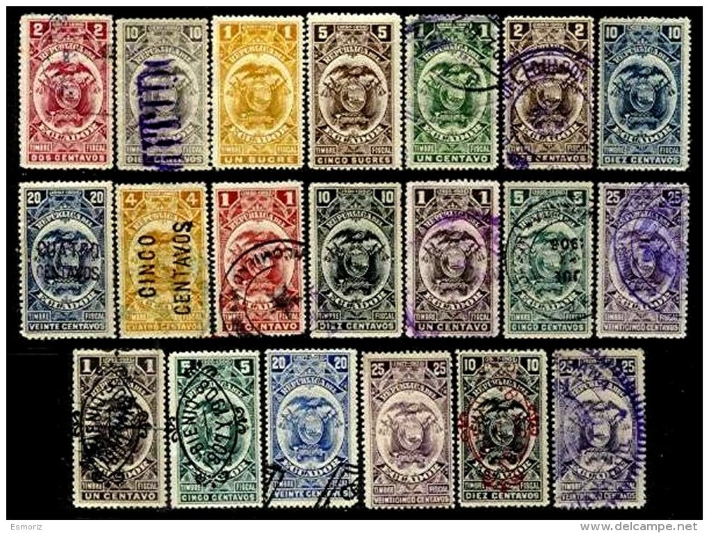 ECUADOR, Revenues, */o M/U, F/VF - Equateur