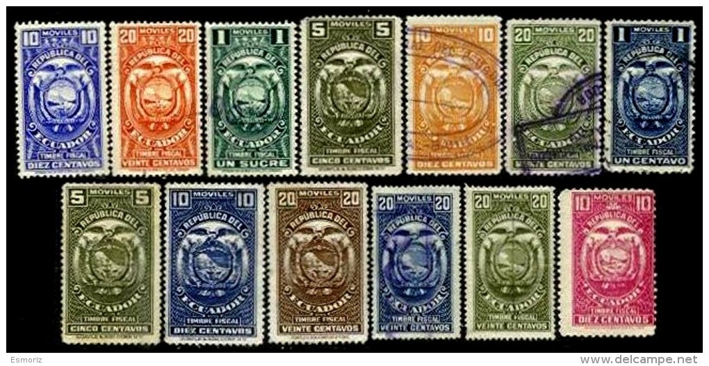 ECUADOR, Revenues, */o M/U, F/VF - Ecuador