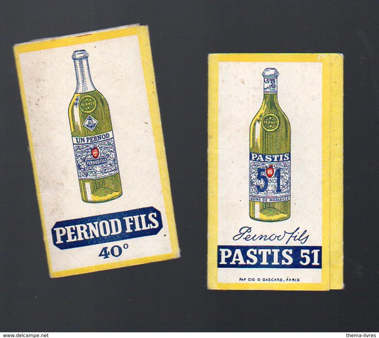 Petit Carnet De Feuilles De Papier à Cigarette PASTIS 51/PERNOD FILS  (PPP12034) - Objetos Publicitarios