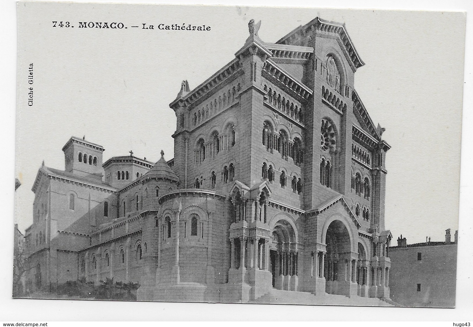 MONACO - N° 743 - LA CATHEDRALE - CPA NON VOYAGEE - Cathédrale Notre-Dame-Immaculée