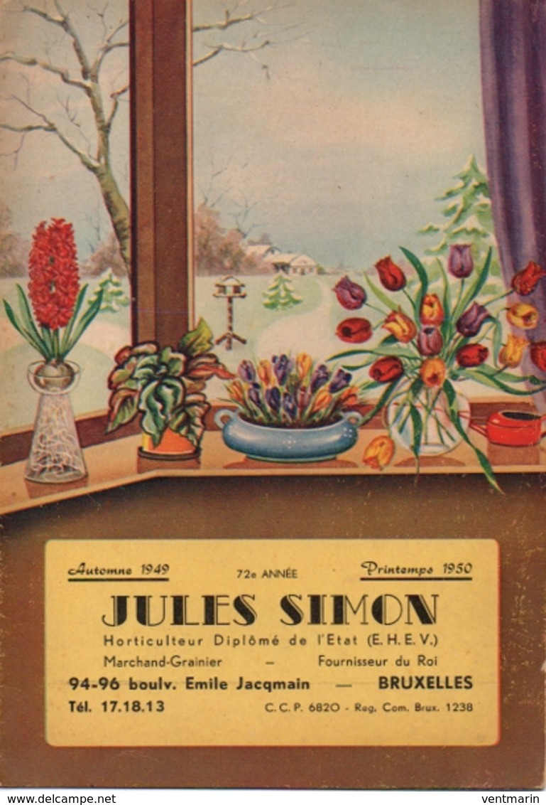 Catalogue 1949-1950 Jules Simon Bruxelles - Jardinage