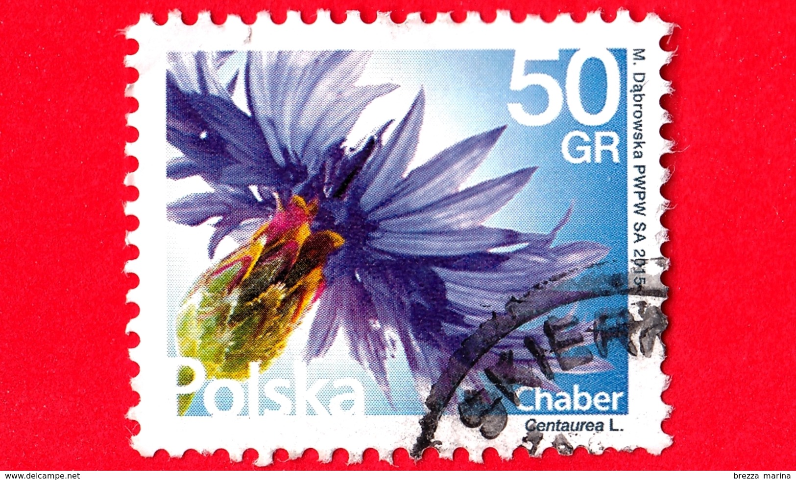 POLONIA - Usato -  2016 - Fiori E Frutti - 50 - Usados