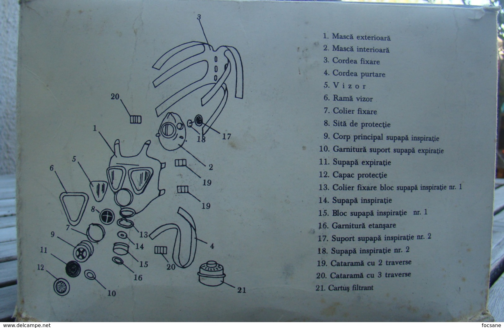 Masque a gaz OM M 74