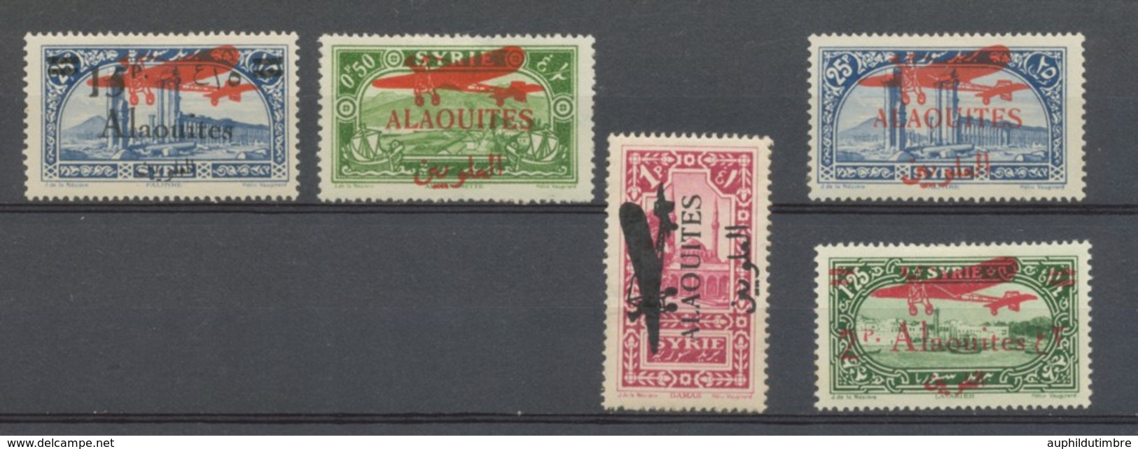 Colonies Françaises ALAOUITES Poste Aérienne N°13 à 17 N* Cote 95,65€ N2821 - Neufs