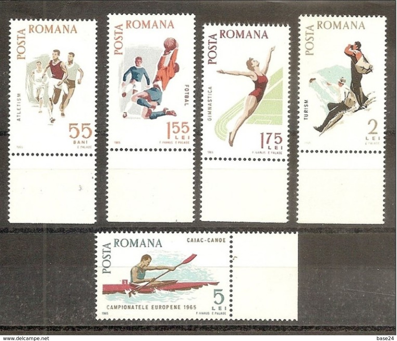 1965 Romania CAMPIONATI SPORTIVI  SPORTS CHAMPIONSHIPS  Serie Di 5v. (2170/74) MNH** - Altri & Non Classificati