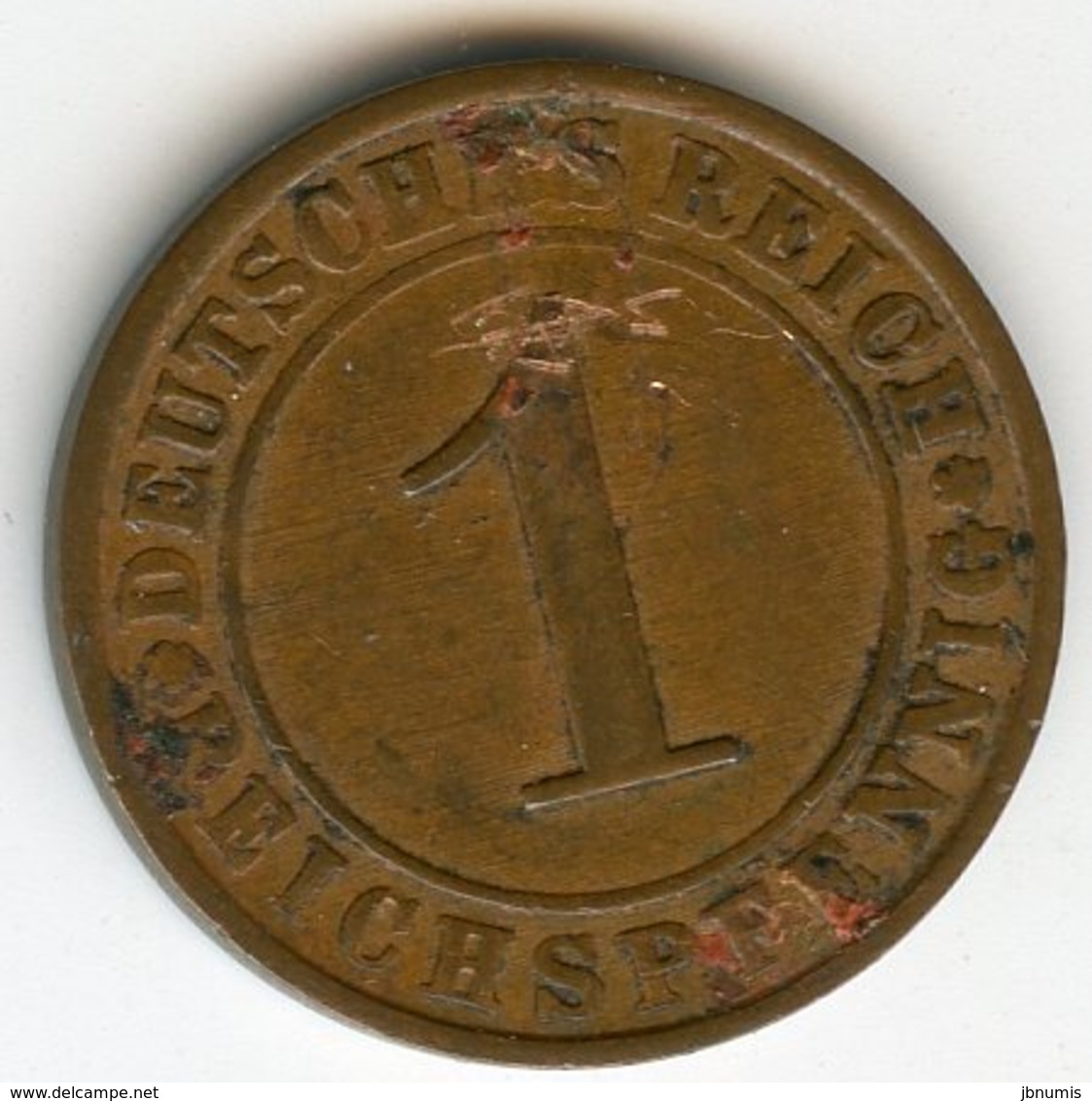 Allemagne Germany 1 Reichspfennig 1927 E J 313 KM 37 - 1 Rentenpfennig & 1 Reichspfennig