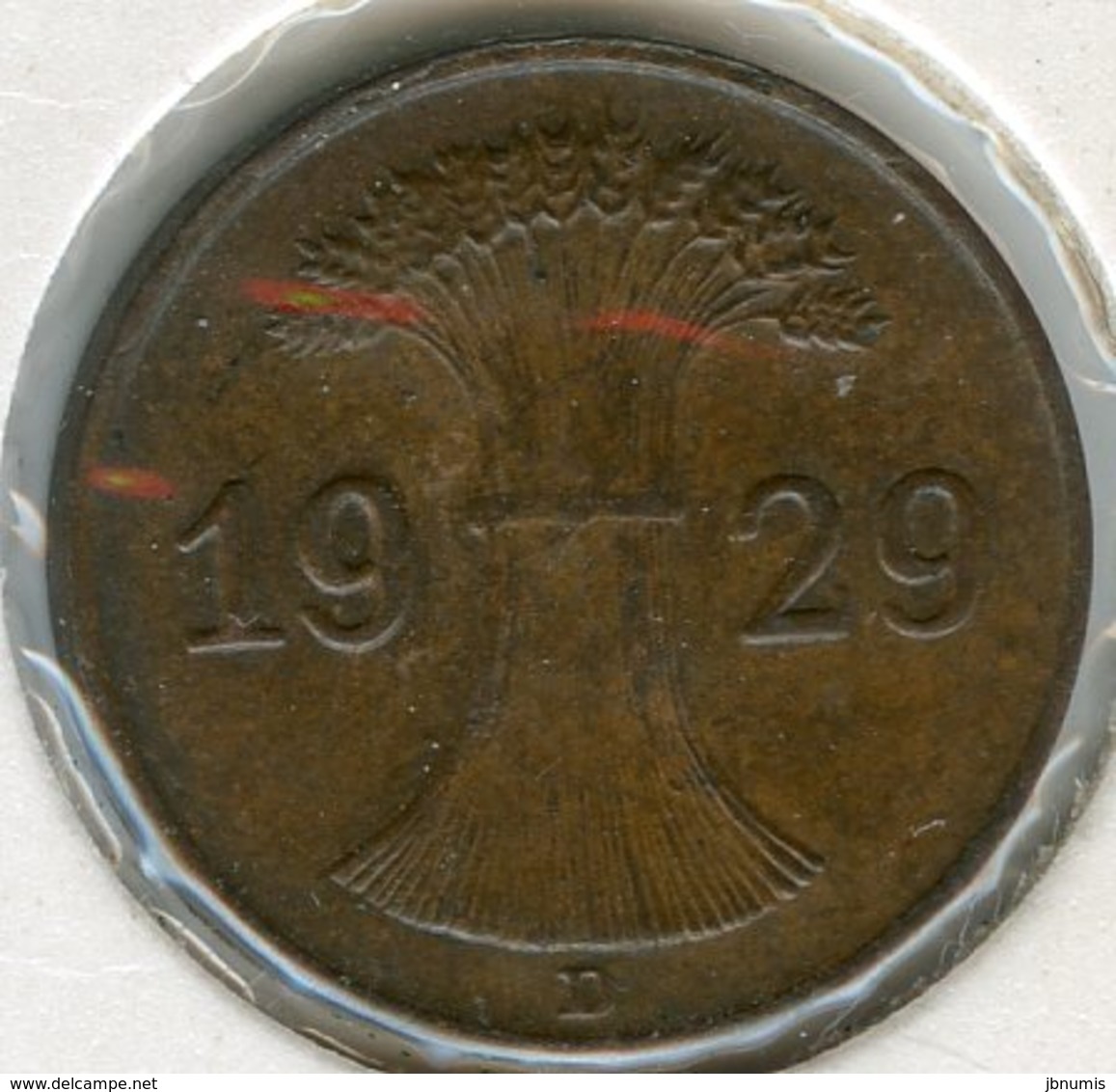 Allemagne Germany 1 Reichspfennig 1929 D J 313 KM 37 - 1 Rentenpfennig & 1 Reichspfennig