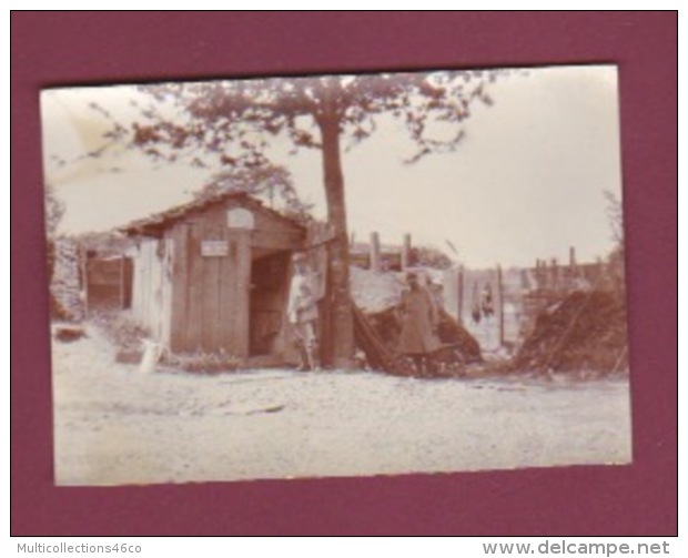 050518 - MILITARIA GUERRE 1914 18 - Photo Poste Avancé De Mailly  - Villa Jaffrette Humour - Guerre, Militaire