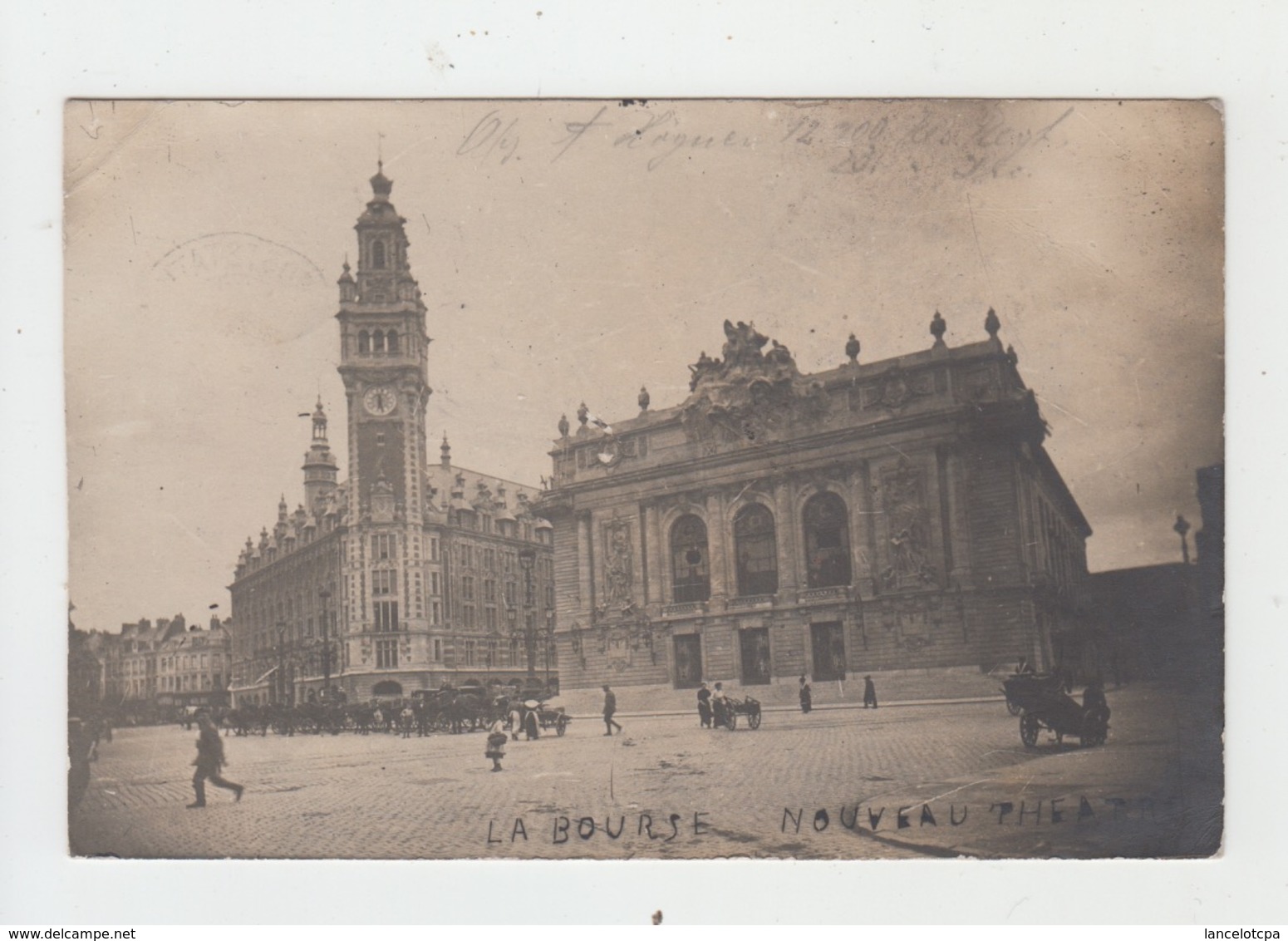 59 - LILLE / CARTE PHOTO DE LA BOURSE ET DU NOUVEAU THEATRE - Lille