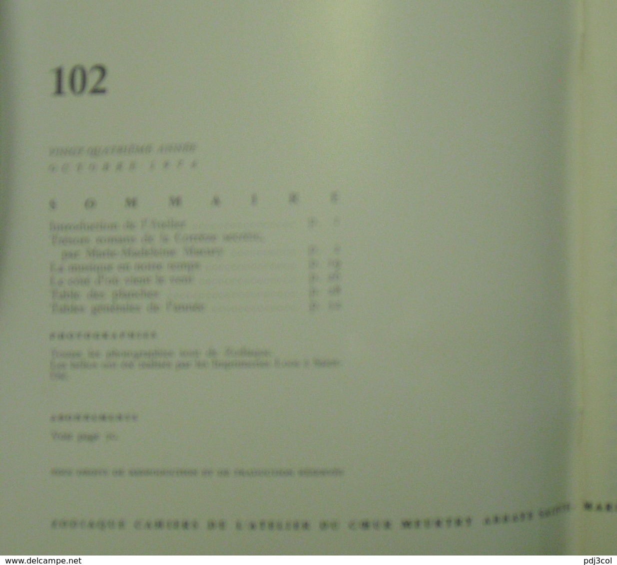 Trésors Romans De La Corrèze Secrête -N°102 De La Revue Zodiaque édité Par L'abbaye De La Pierre-Qui-Vire - Octobre 1974 - Tourism & Regions