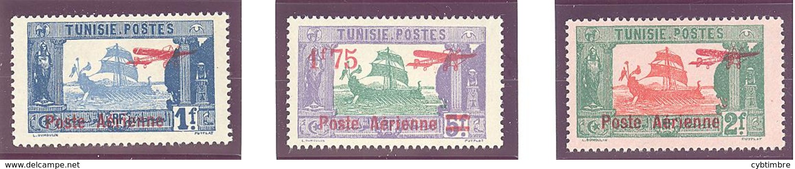 Tunisie: Yvert A 3-5-6**; MNH - Poste Aérienne