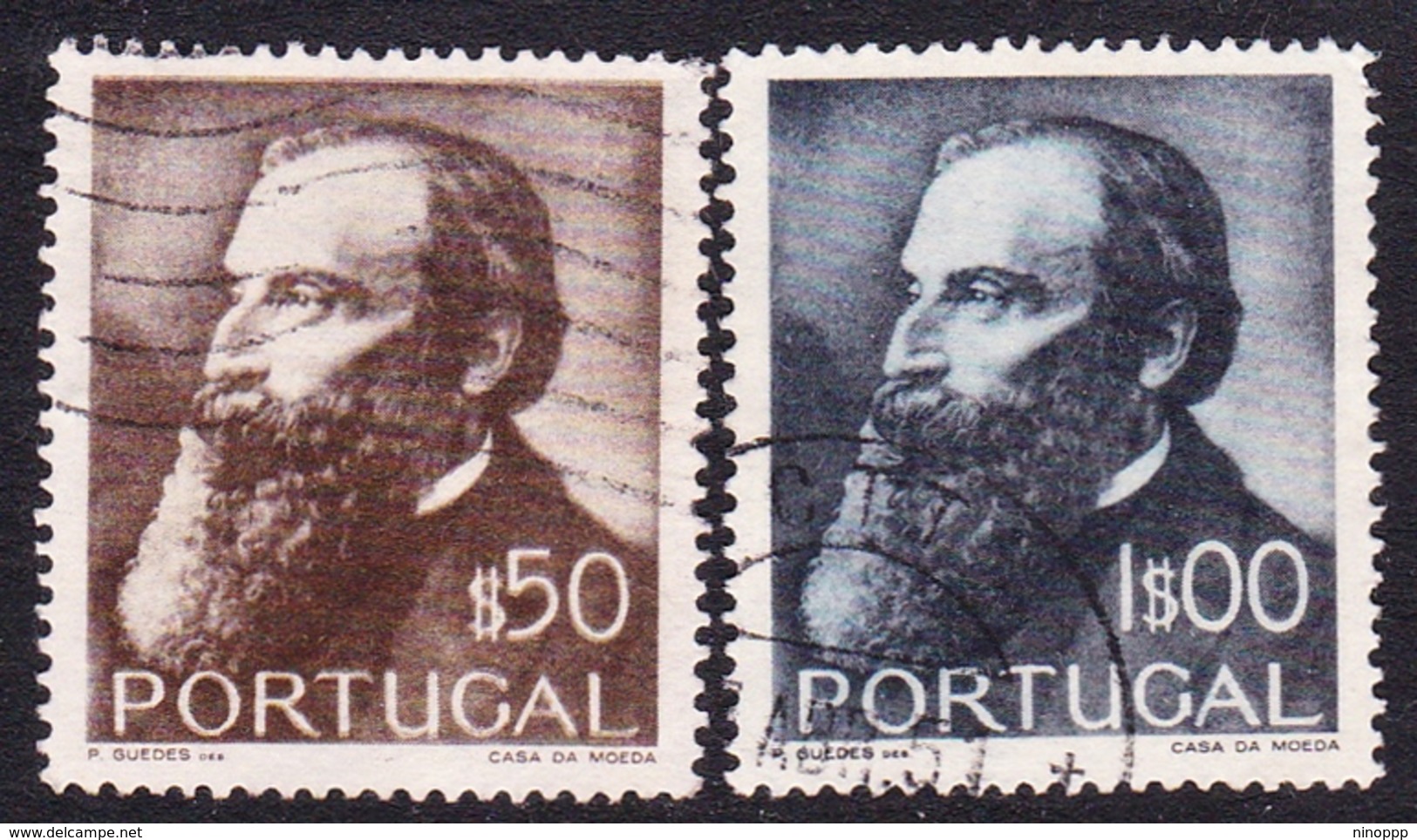 Portugal SG 1045-1046 1951 Birth Centenary Of Junqueiro, Used - Used Stamps