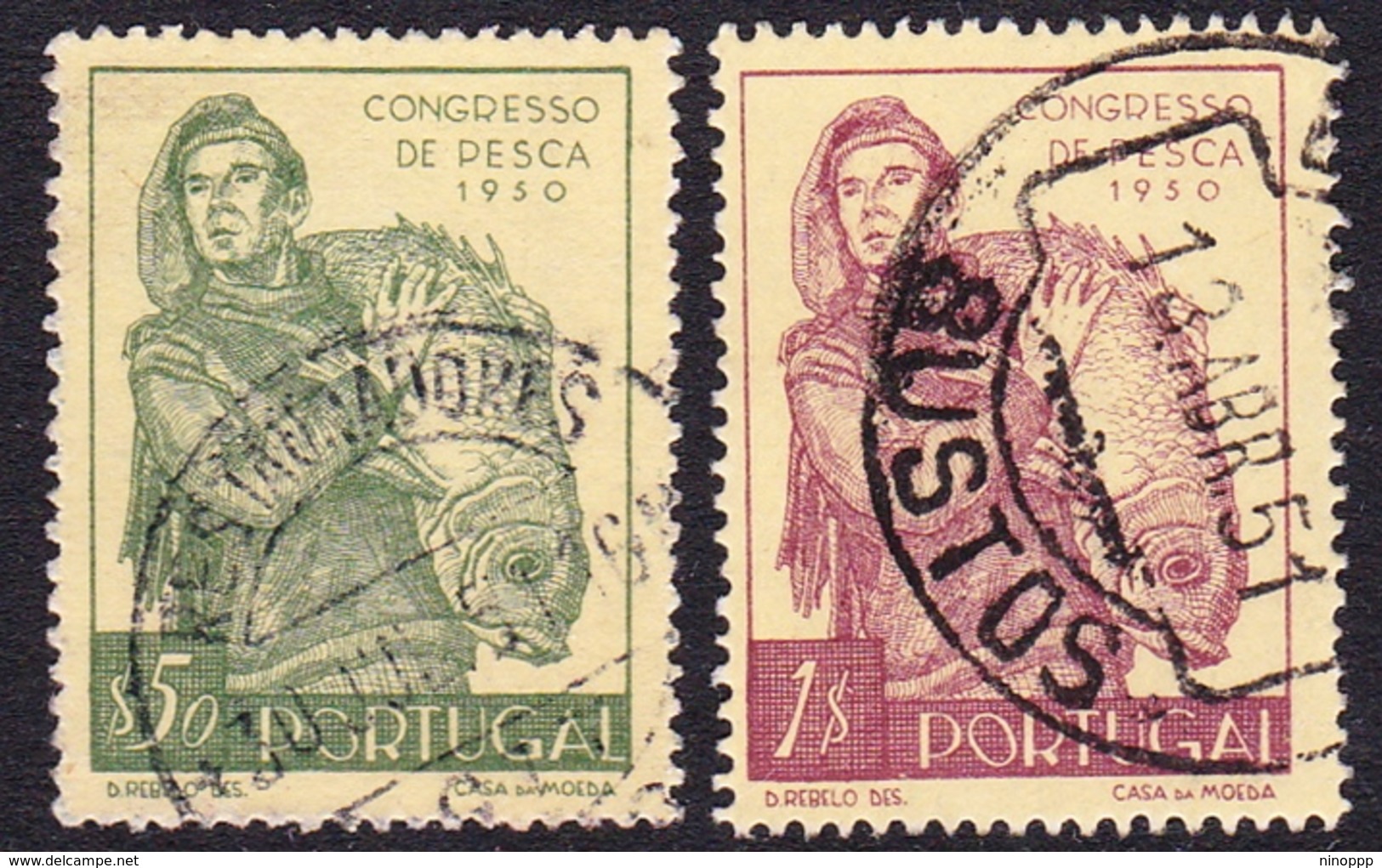 Portugal SG 1047-1048 1951 Fisheries Congress, Used - Used Stamps