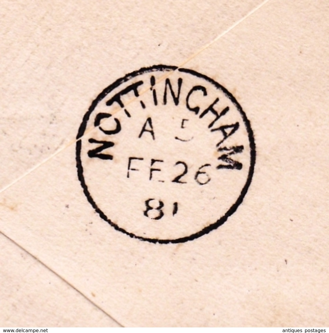 Lettre Londres 1881 London Nottingham Angleterre England One Penny Victoria - Storia Postale