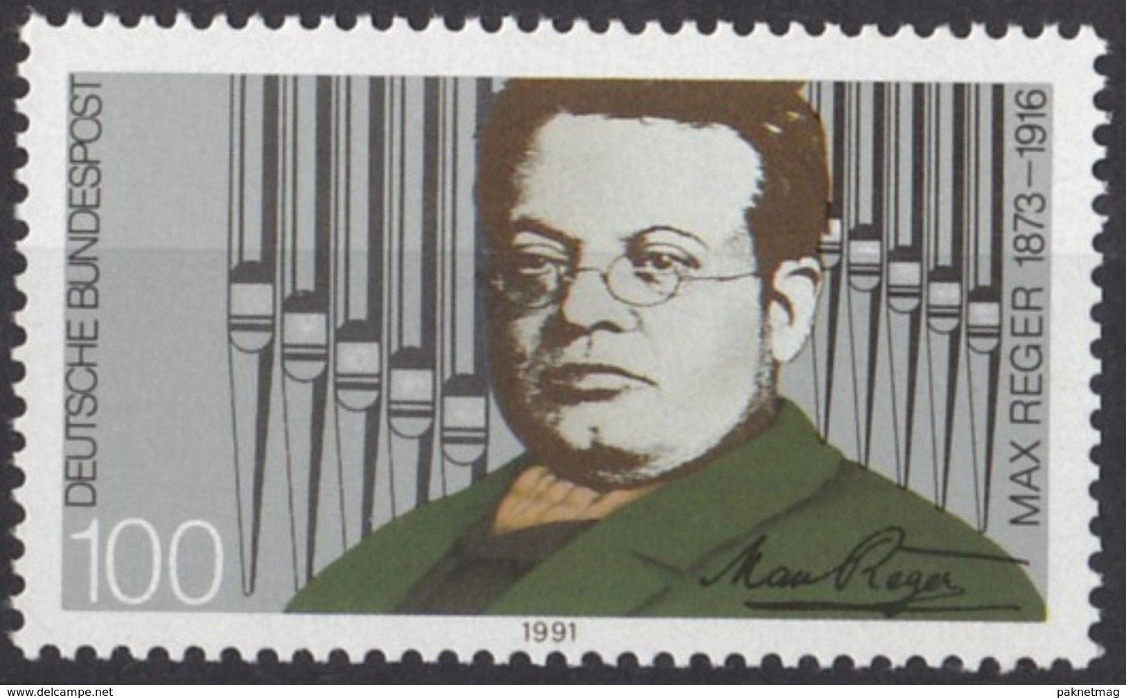 E129- Germany BRD 1991. Max Reger 1973-1916. - Other & Unclassified