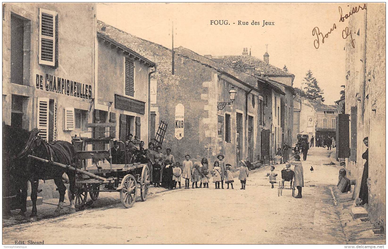 54 - MEURTHE ET MOSELLE / Foug - 542718 - Rue Des Jeux - Beau Cliché Animé - Foug