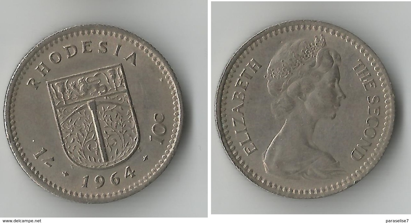 RHODESIE 10  CENTS 1964 - Rhodésie