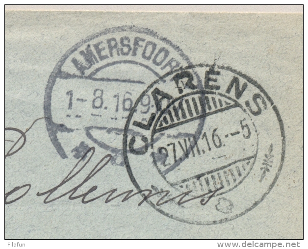 Schweiz - 1916 - POW-cover From CLARENS Sent To Kamp Zeist / Nederland - Documenten