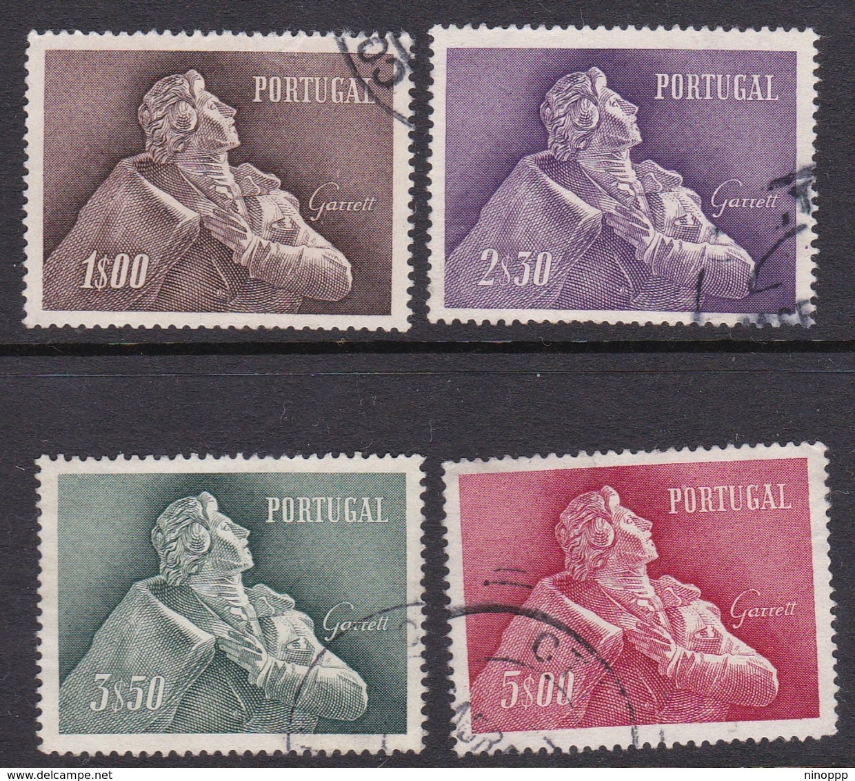 Portugal SG 1142-1145 1957 Almeida Garrett, Used - Used Stamps