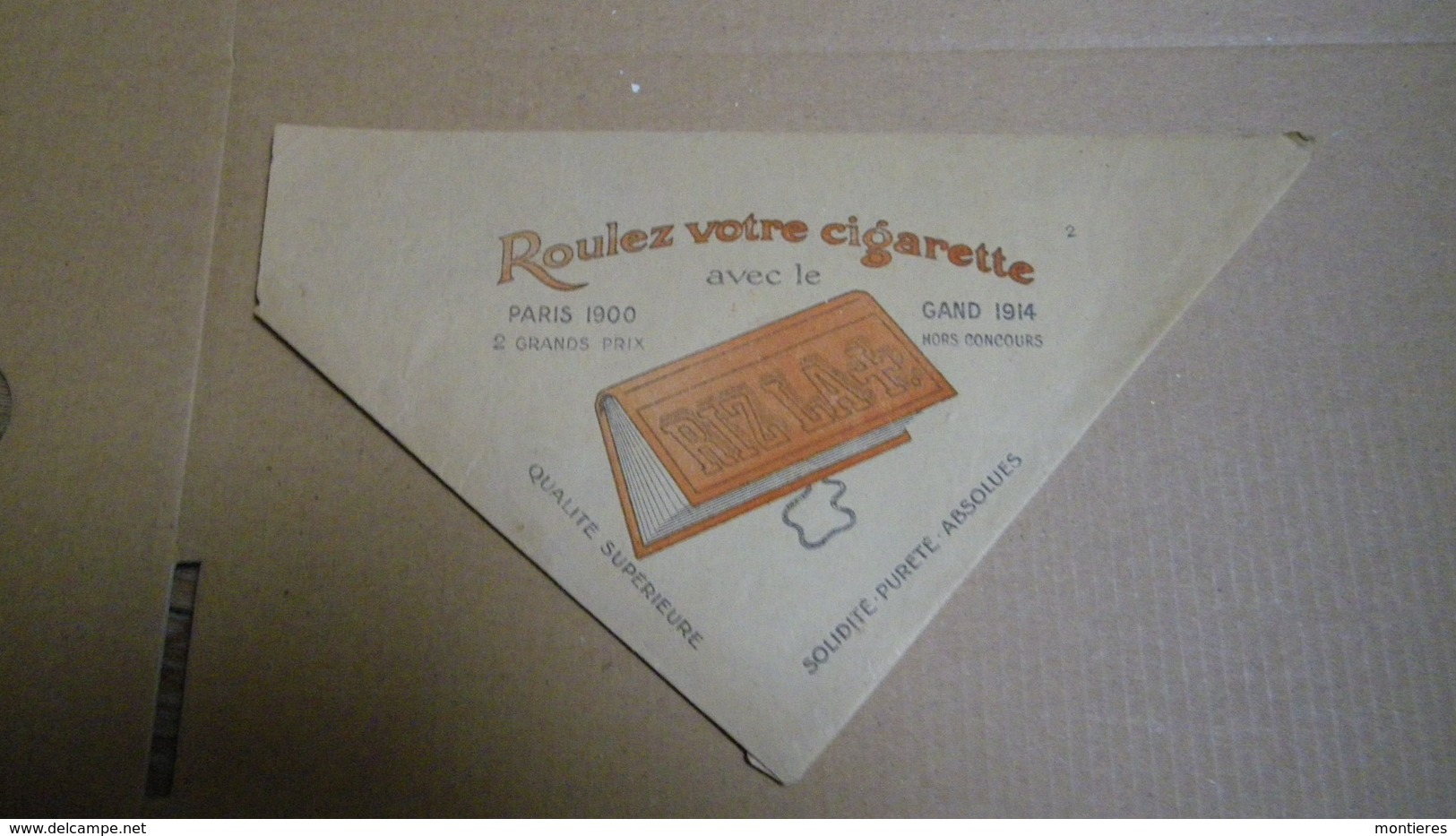 Blague à Tabac En Papier Publicitaire RIZ LA + Roulez Votre Cigarette Avec Le Papier RIZLA - Objetos Publicitarios