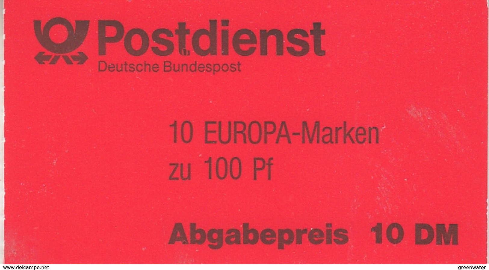 Europa Cept 1994 Germany Booklet ** Mnh (38662A) ROCK BOTTOM - 1999