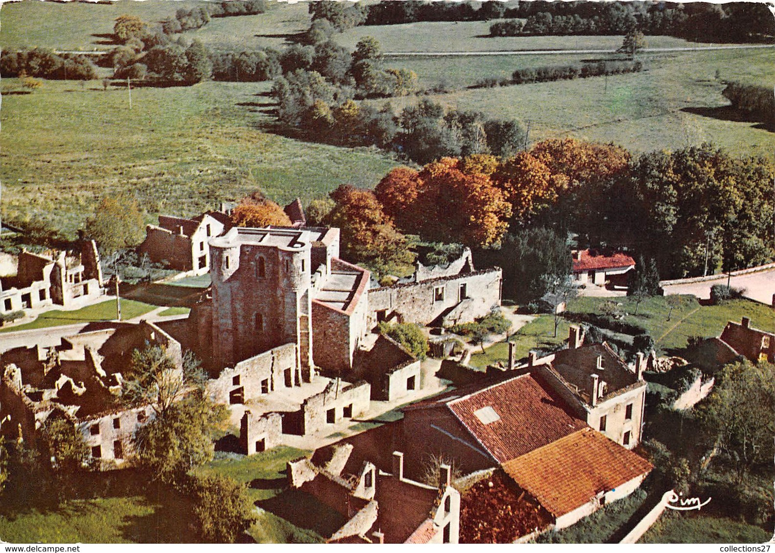 87-ORADOUR-SUR-GLANE- VUE AERIENNE GENERALE - Oradour Sur Glane