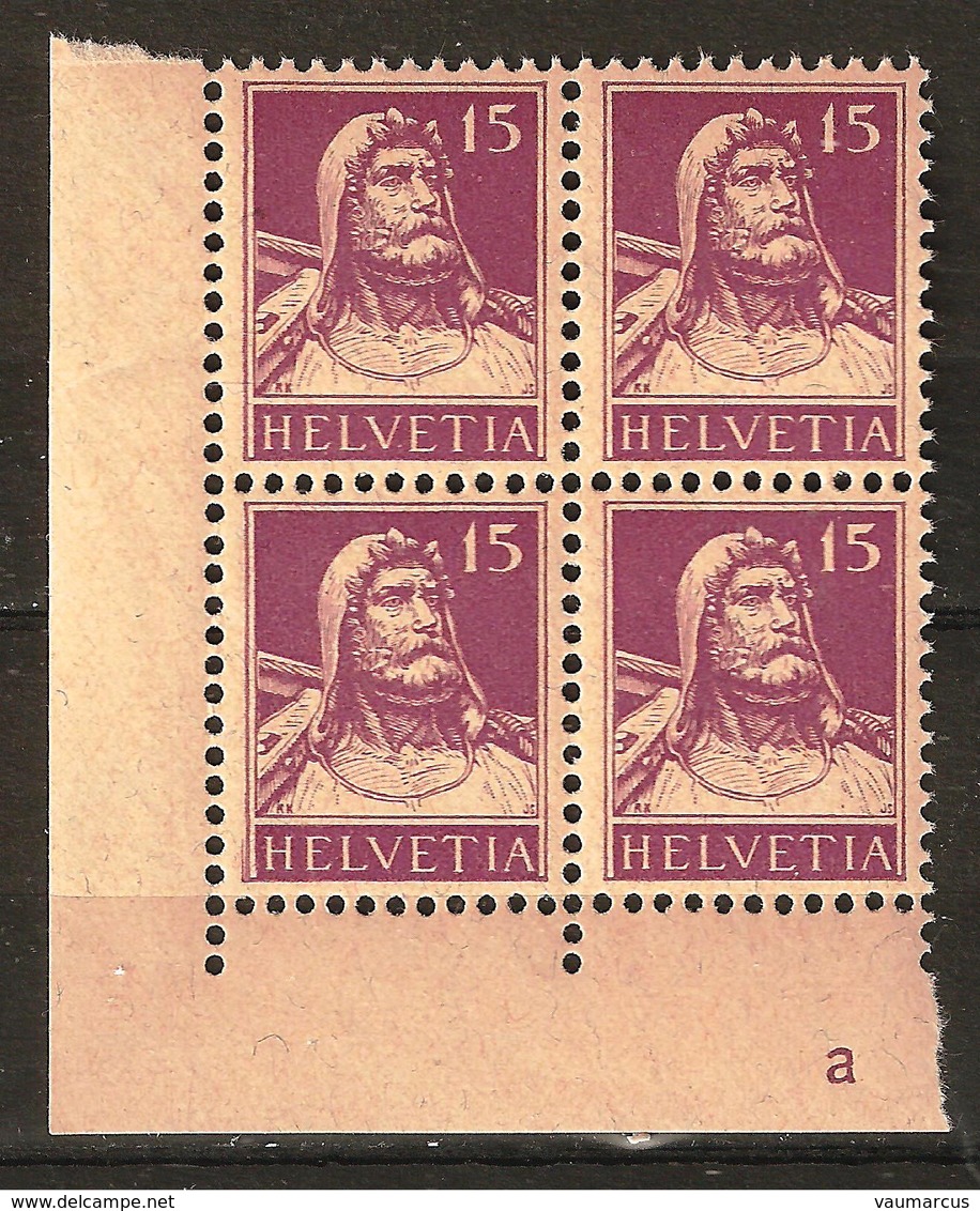 Zu 128 / Mi 120b / YT 141 Bloc De 4 **/MNH SBK 80,- Voir Description - Ungebraucht