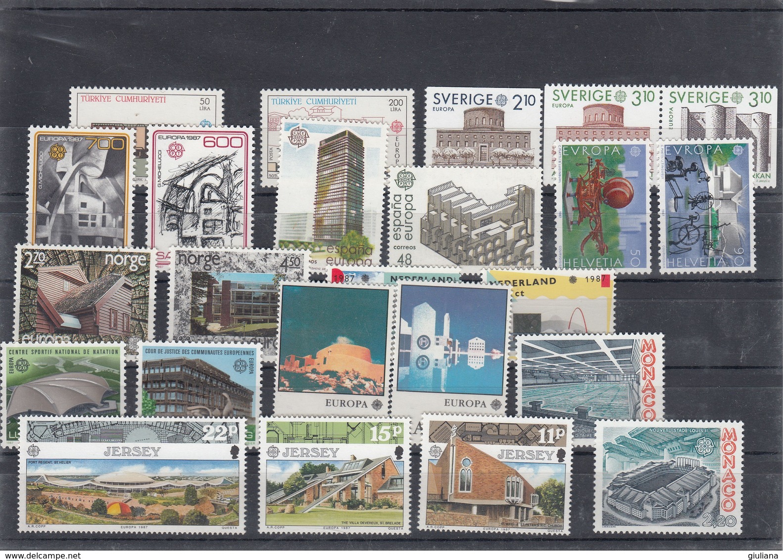 Europa Cept 1987- Architettura Moderna  72 Stamps** Su 78 - 1987