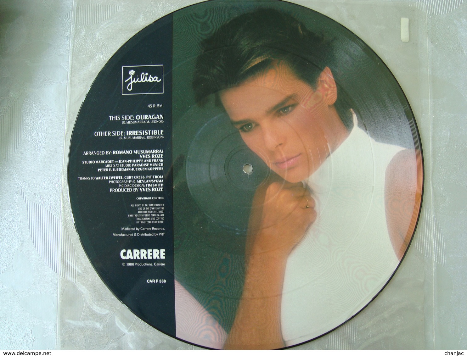 EP Maxi 45 Tours: STEPHANIE De MONACO -  IRRESISTIBLE - OURAGAN Picture Disc CAR P 388 - 45 T - Maxi-Single