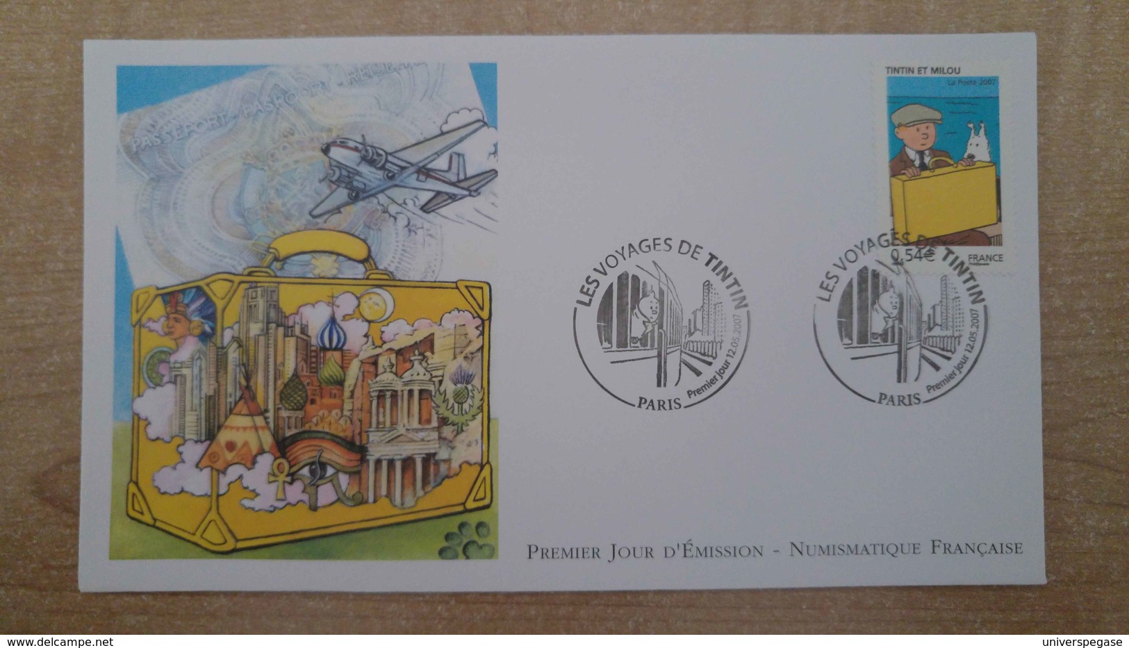 FDC - N°4051 -  Les Voyages De Tintin Tintin Et Milou - 2000-2009