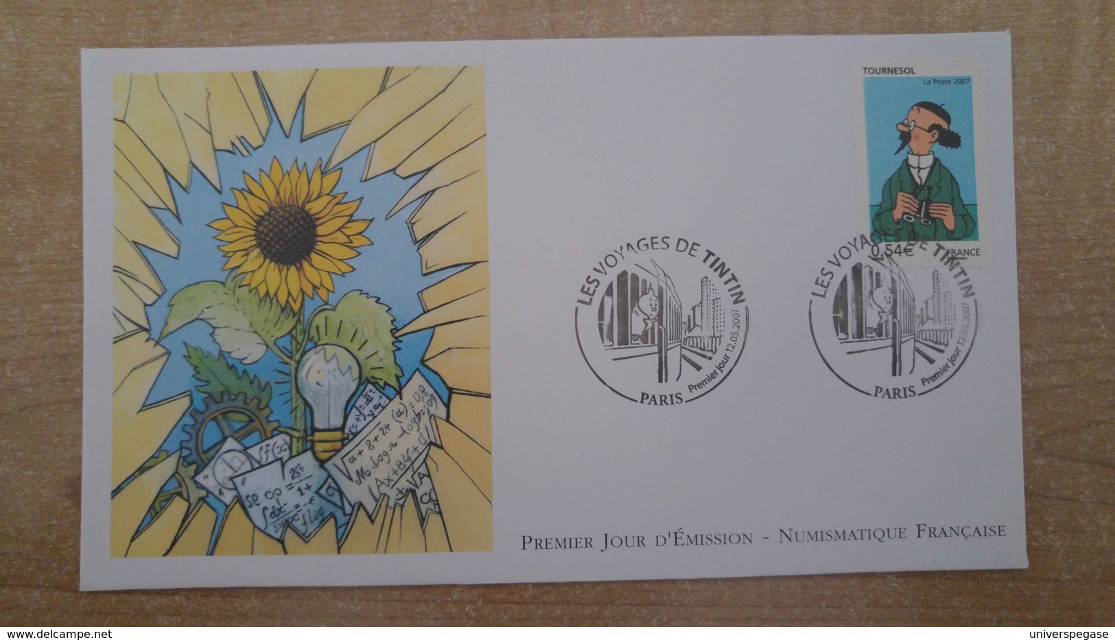 FDC - N°4052 -  Les Voyages De Tintin Le Professeur Tournesol - 2000-2009