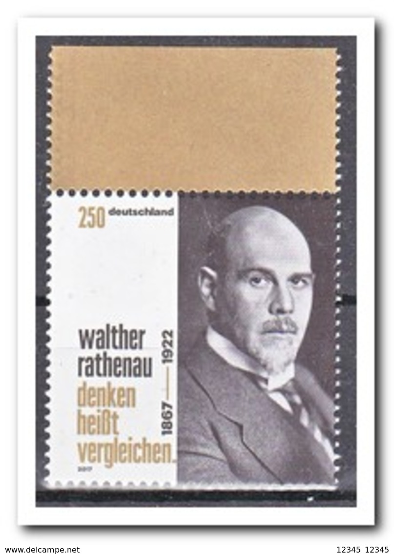 Duitsland 2017, Postfris MNH, Walther Rathenau - Ongebruikt