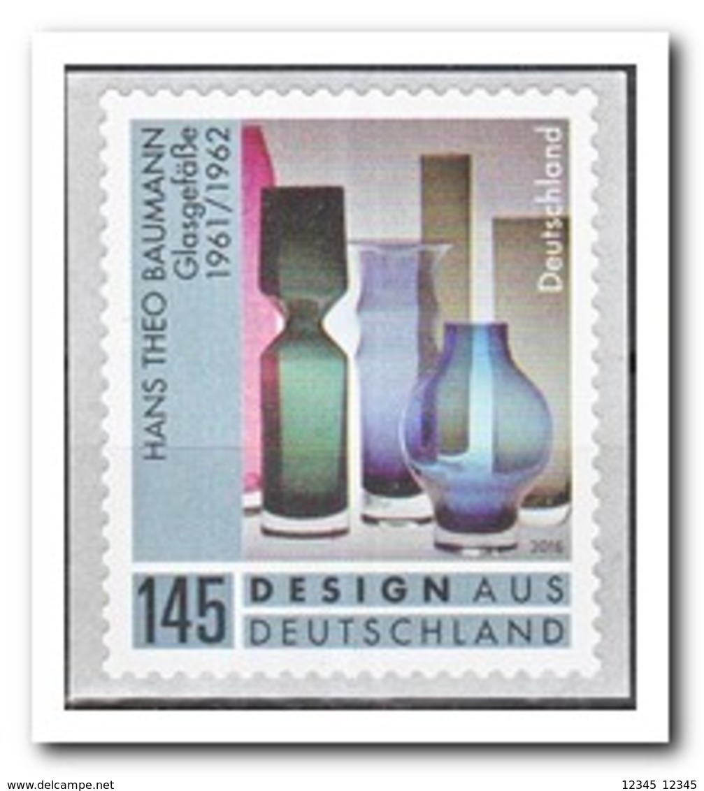 Duitsland 2017, Postfris MNH, Hans Theo Baumann, Glasgefässe - Ongebruikt