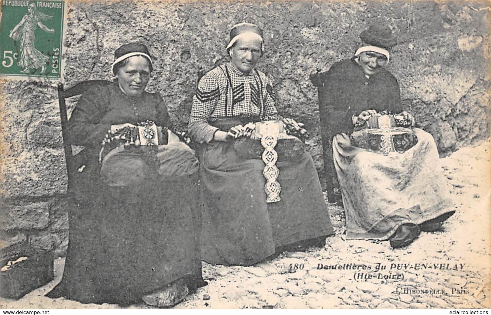 Théme:  Métier  Broderie    Dentellières  Du Puy En Velay   (voir Scan) - Kunsthandwerk