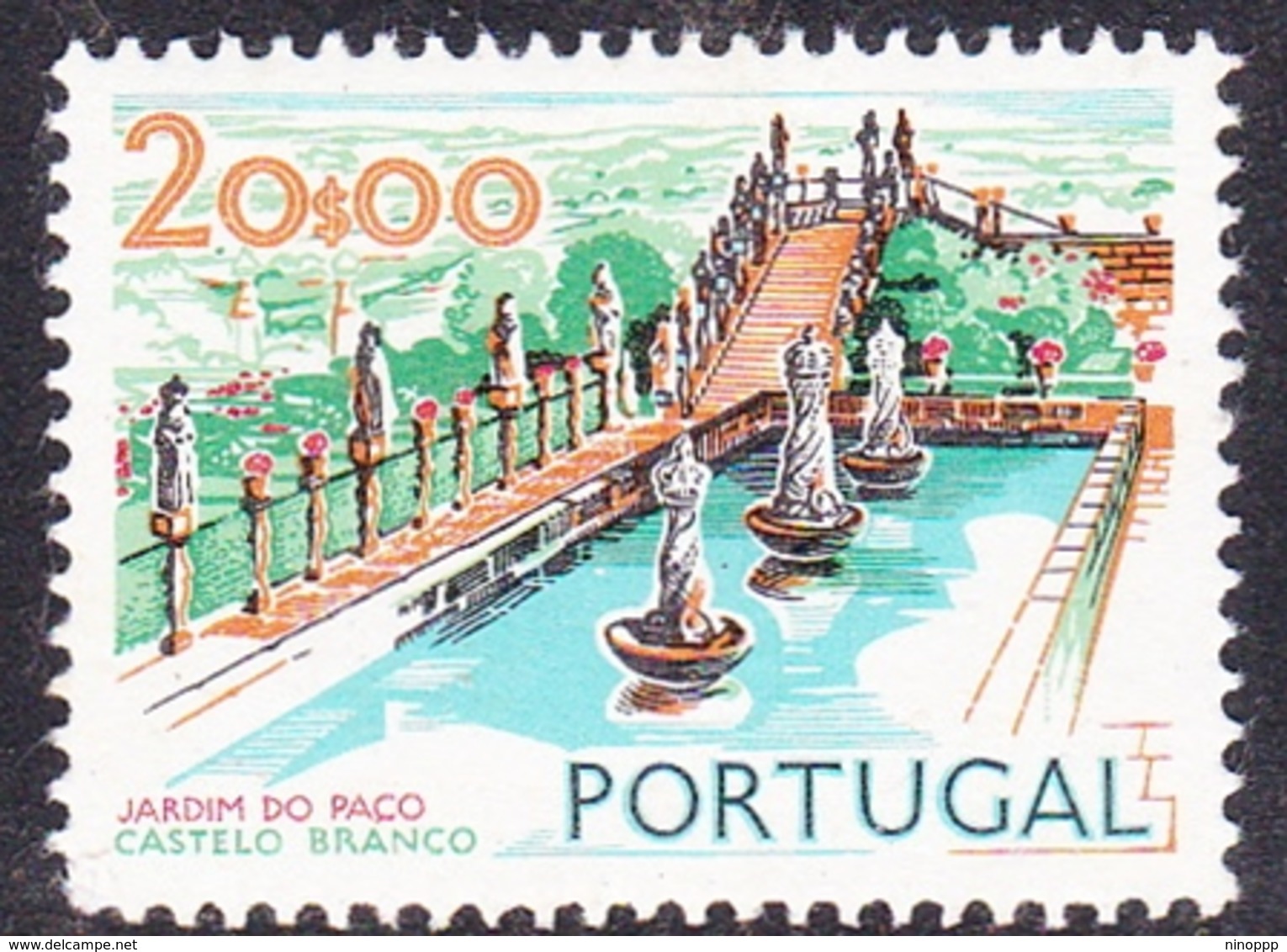 Portugal SG 1459 1972 Buildings And Views, 20e Episcopal Garden, Mint Never Hinged - Unused Stamps