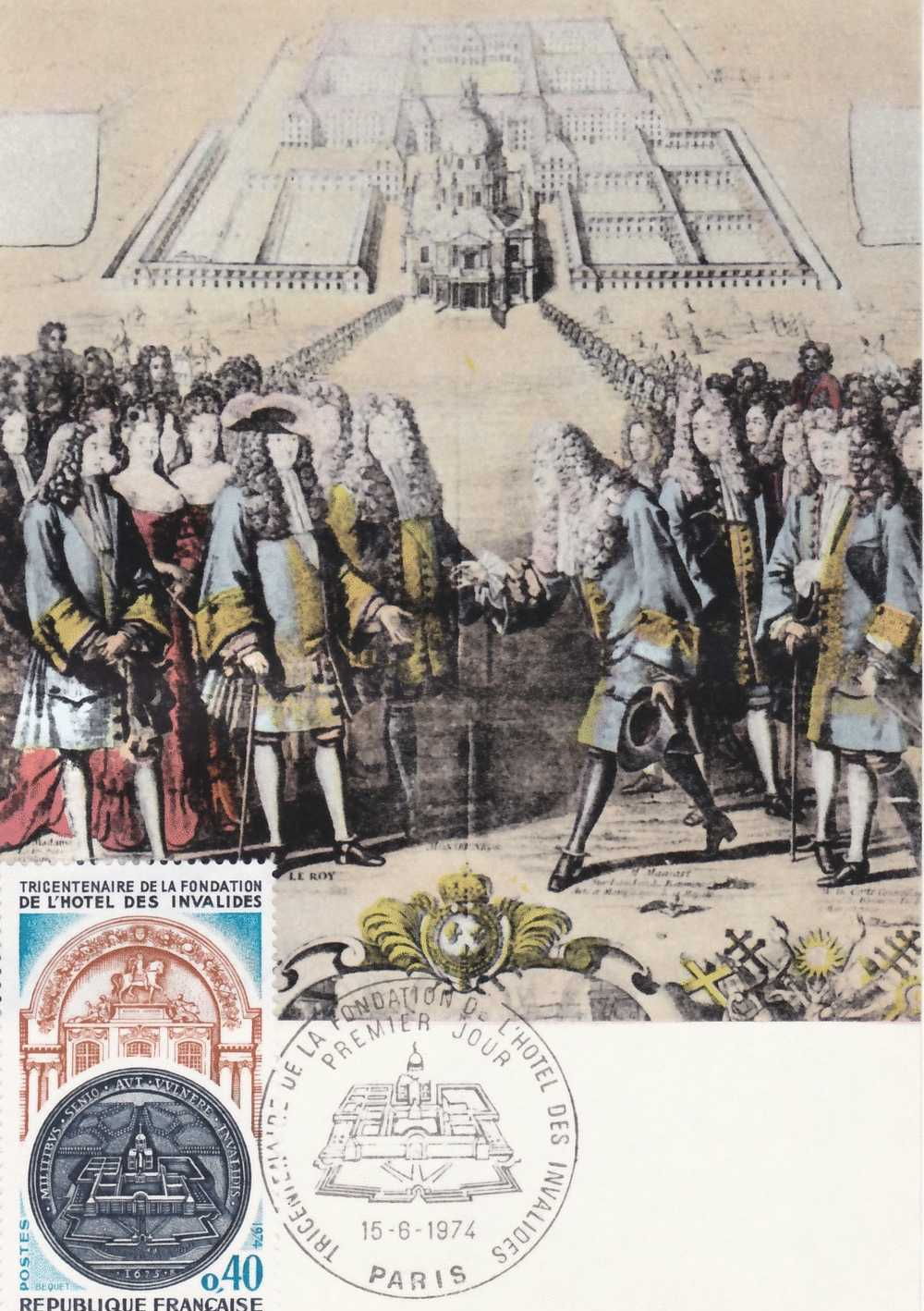 France - N°1801 - CM  300 Ans Fondations De L' Hotel Des Invalides - 1970-1979