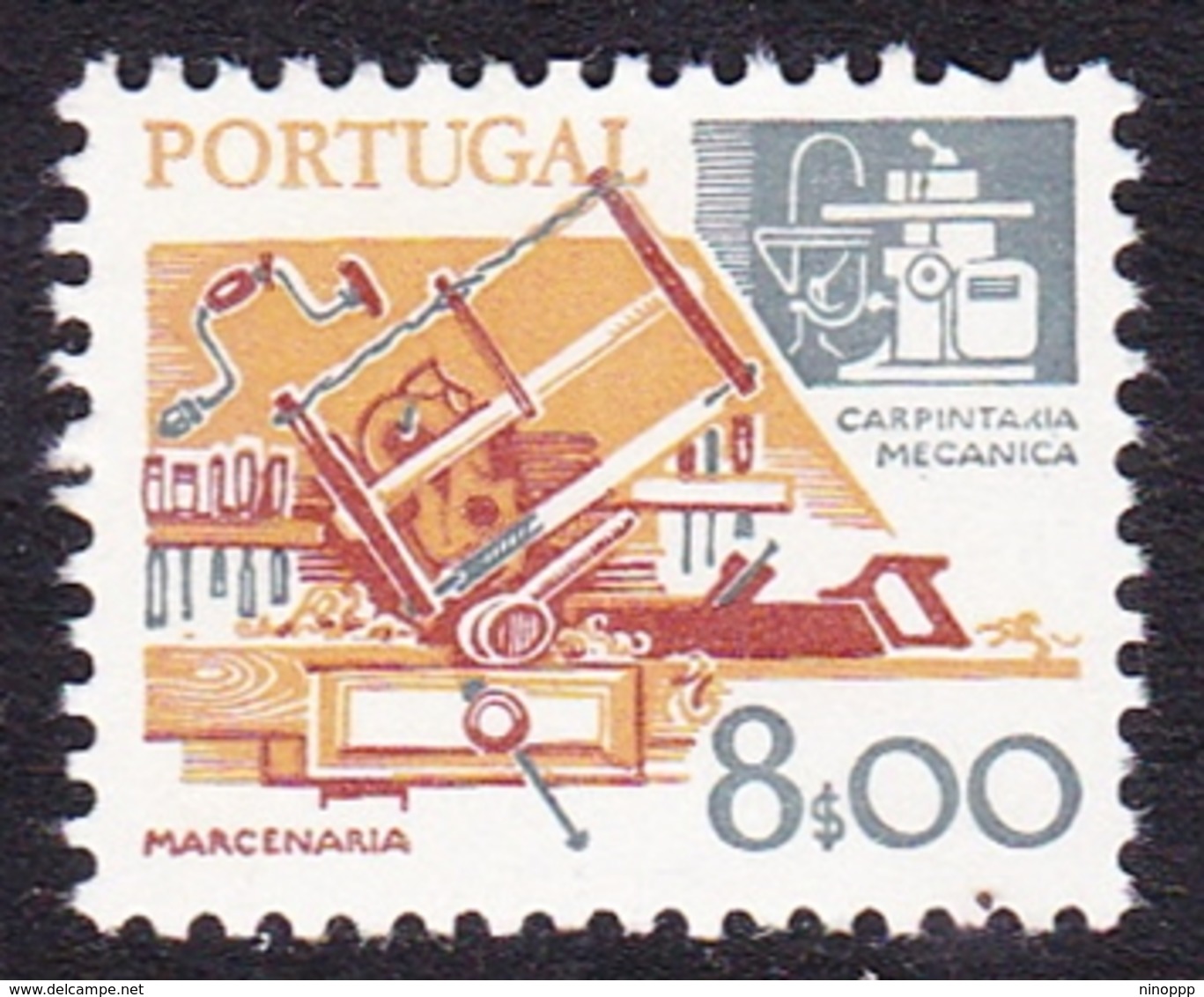 Portugal SG 1694 1978 Work Tools, 8e Carpentry, Mint Never Hinged - Unused Stamps