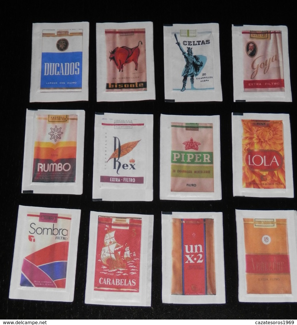 MARQUES DE TABAC- SERIE COMPLETE DE 12 SACHETS DE SUCRES --- SPAIN - Sucres