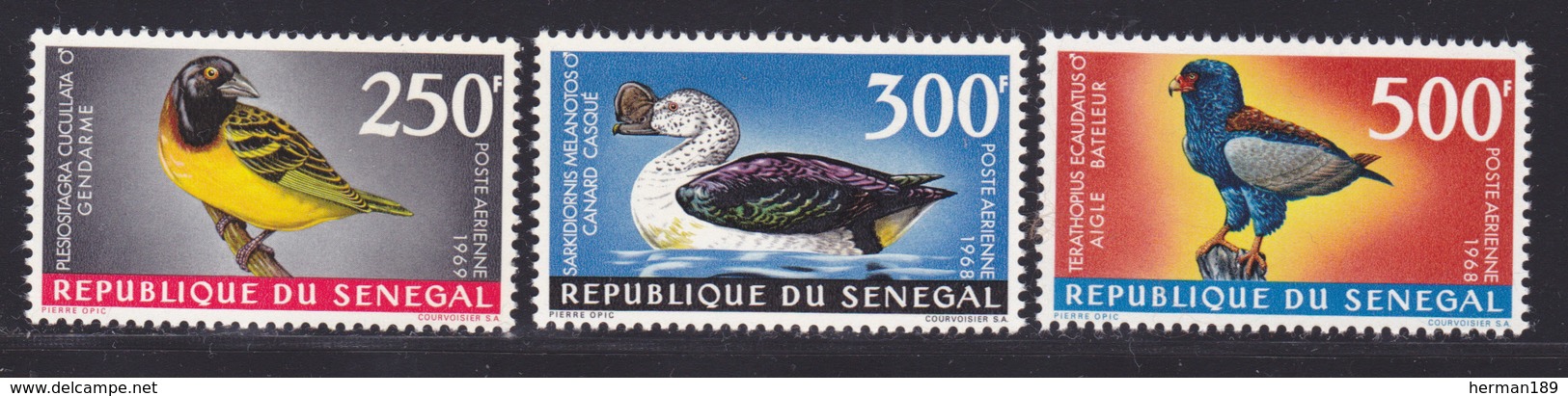 SENEGAL AERIENS N°   65 à 67 ** MNH Neufs Sans Charnière, TB (D7077) Oiseaux - Sénégal (1960-...)