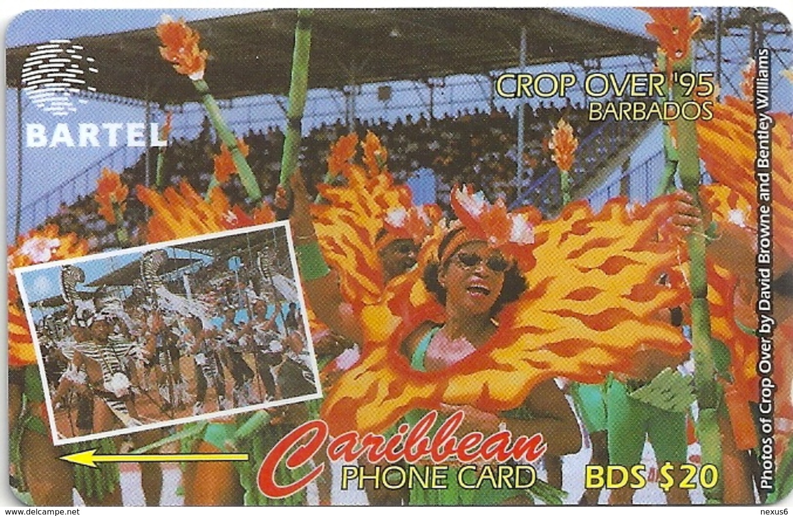 Barbados - C&W (GPT) - Crop Over 95 - 88CBDC - 1996, 40.000ex, Used - Barbades
