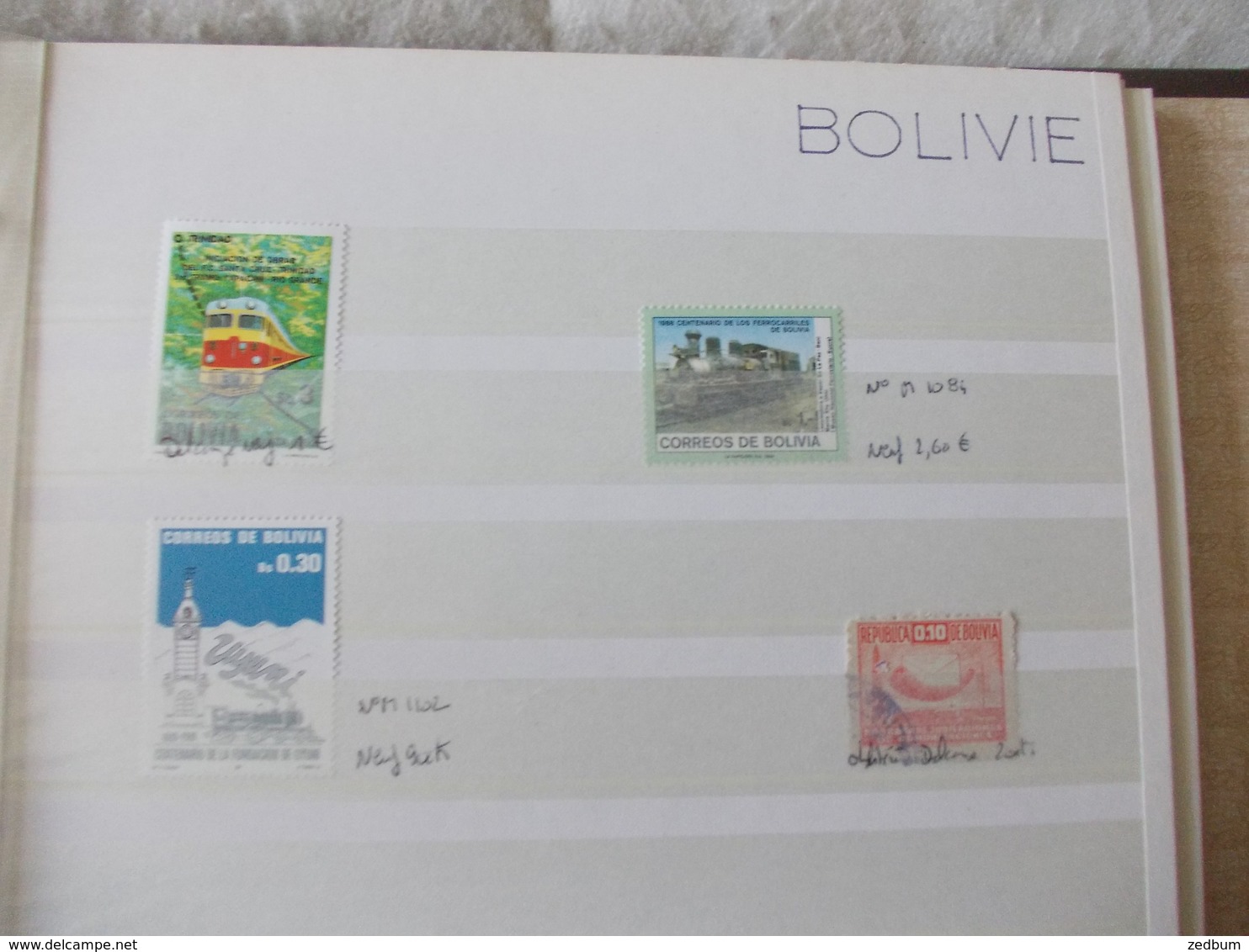 ALBUM 2 collection de timbres avec pour thème le chemin de fer train de tout pays valeur 333.30 &euro;