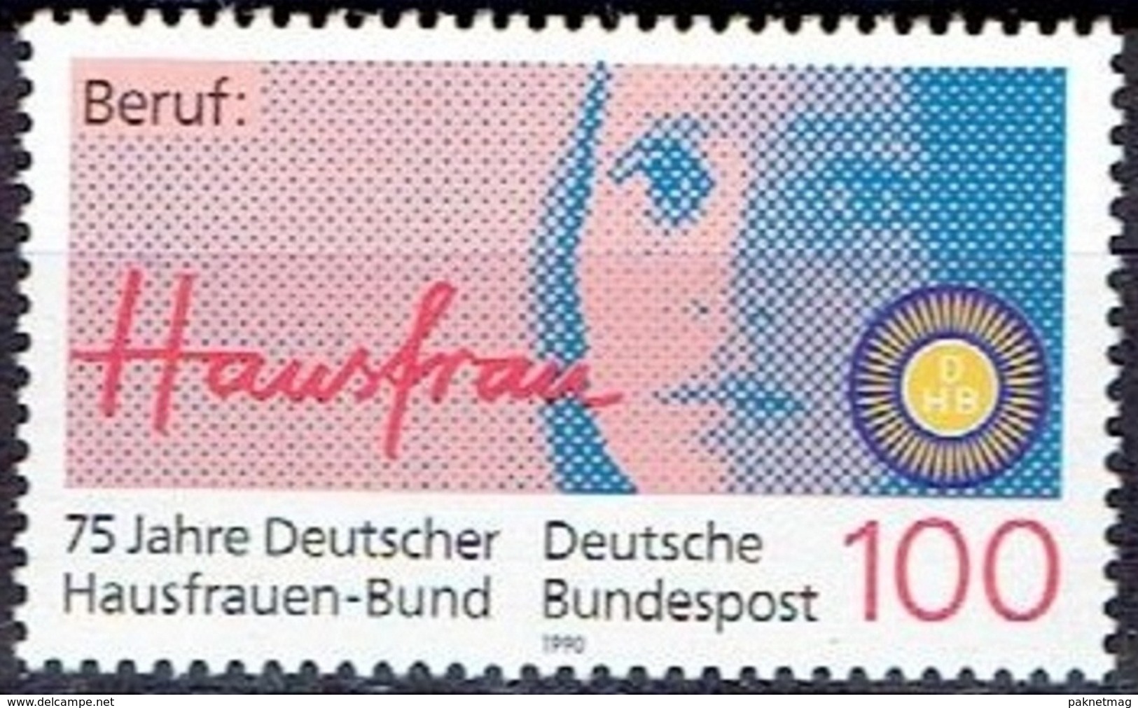 E139- GERMANY 1990. 75 Jahre Deutscher Hausfrauen Bund. - Other & Unclassified