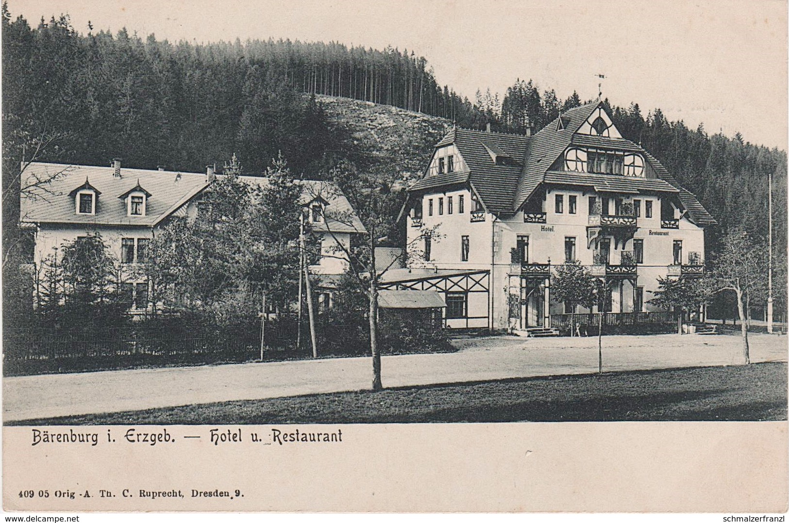 AK Bärenburg Erzgebirge Röber S Hotel Restaurant A Oberbärenburg Waldbärenburg Kipsdorf Bärenfels Schellerhau Altenberg - Kipsdorf