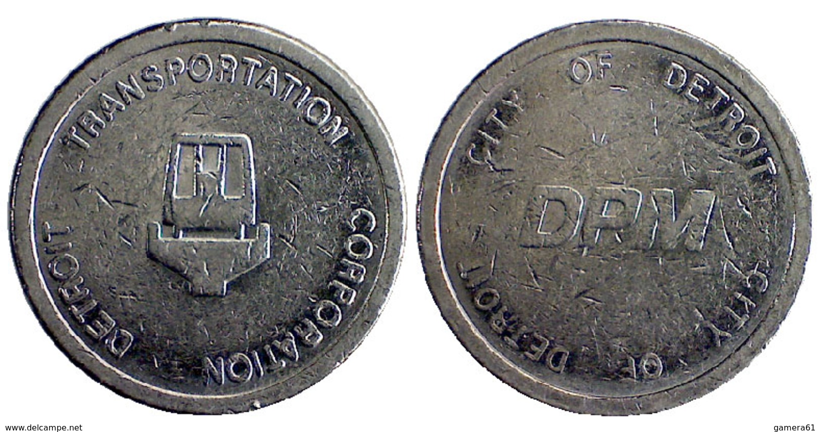 01517 GETTONE JETON TOKEN TRASPORTO TRANSIT MICHIGAN, DETROIT, 1987 - Other & Unclassified